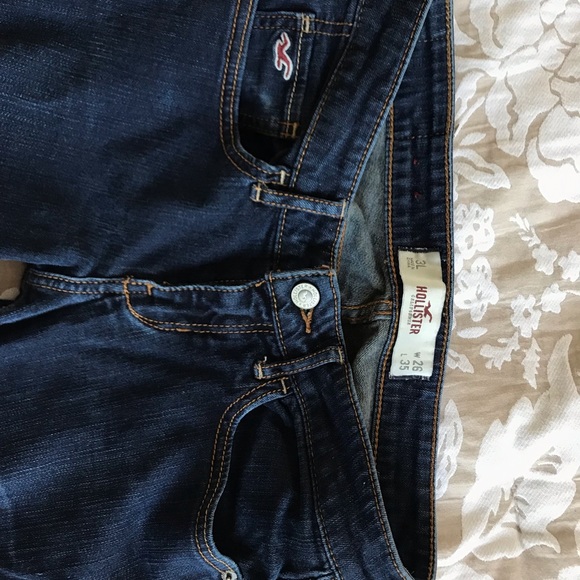 3L Hollister Low Rise Skinny Jeans Dark Blue - Picture 5 of 6